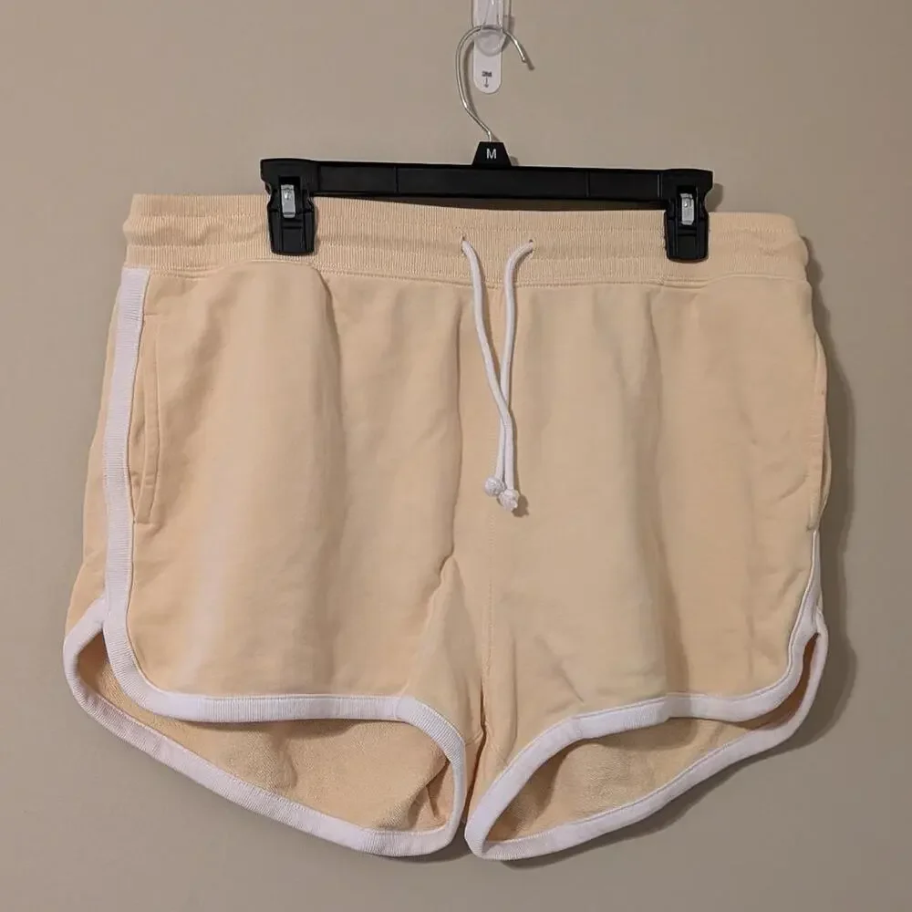 JCrew Yellow Sweat Shorts With White Lining